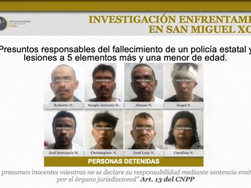 Ellos son los detenidos por la balacera en San Miguel Xoxtla
