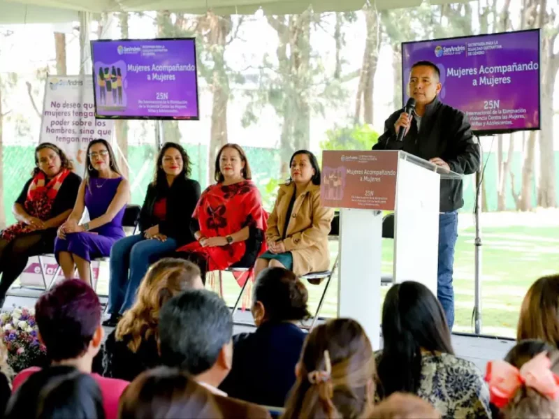Conmemora ayuntamiento de San Andrés Cholula el 25n con ponencia "Mujeres Acompañando a Mujeres"