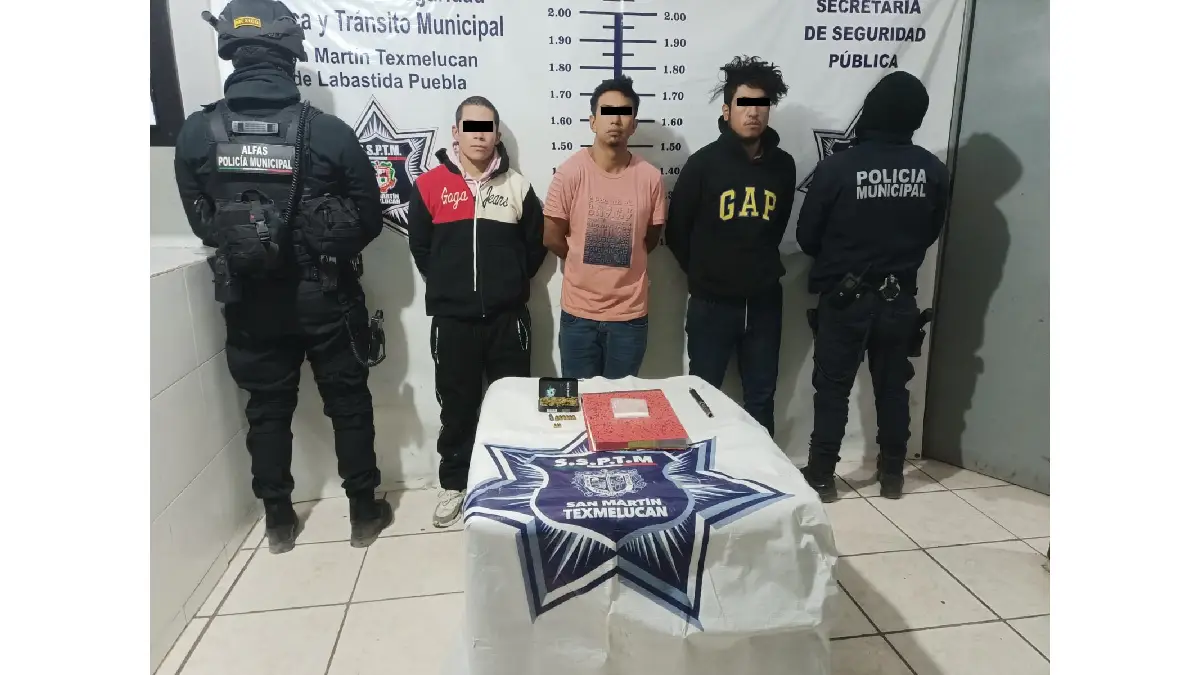 La SSP de San Martín Texmelucan logró la detención de un asaltante de tiendas de autoservicio