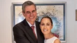 Jesús María Tarriba Unger y Claudia Sheinbaum el día de su boda.