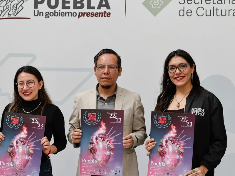 El Primer Festival Nacional de Poesía Joven en Puebla reunirá a autores de 10 estados