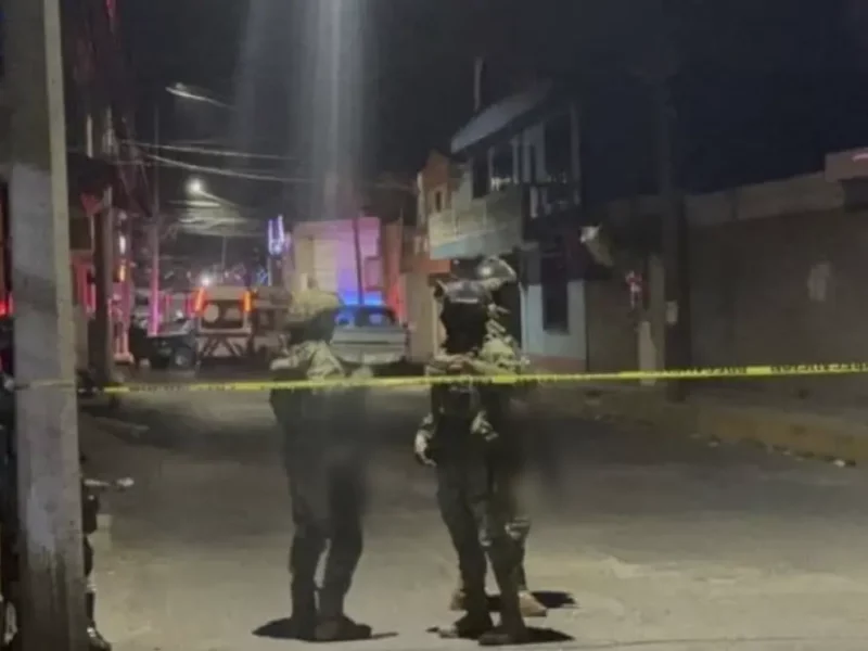 Balacera en Amozoc deja una persona muerta y dos detenidos.
