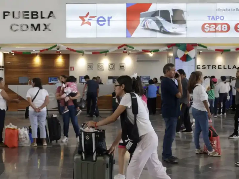 Instalaciones de la Capu donde la Profeco montó un módulo por la temporada vacacional.