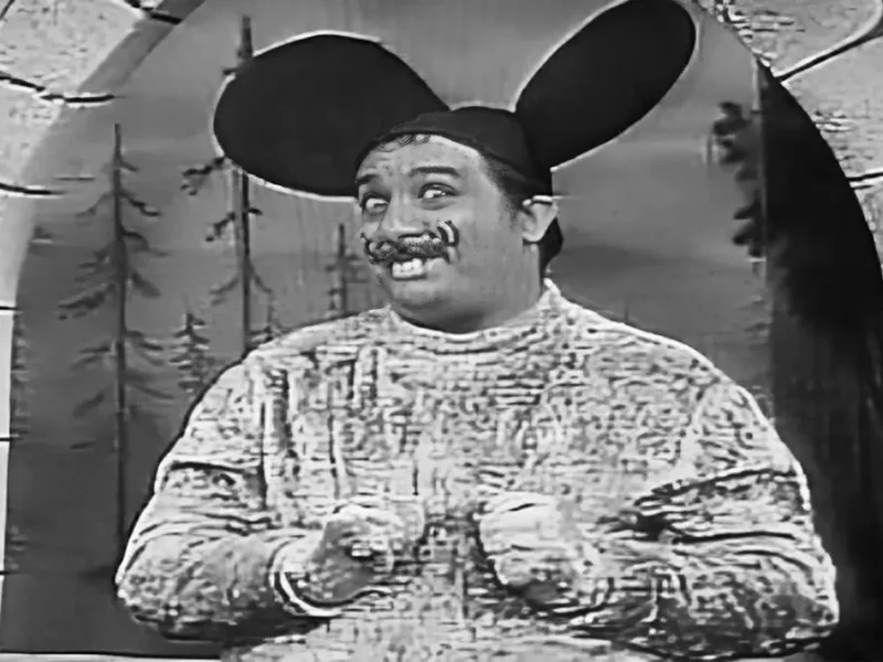 El Ratón Crispín en una transmisión del programa El Mundo de Luis de Alba.
