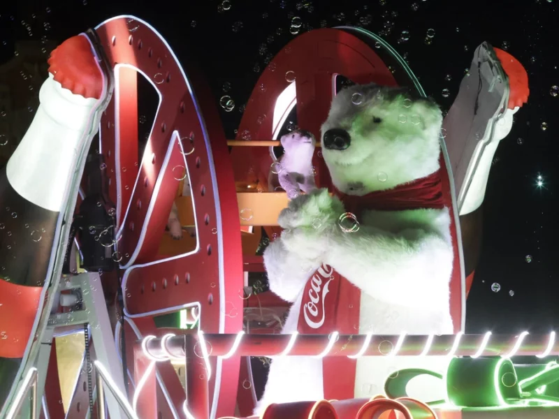 Así se vivió la caravana navideña Coca-Cola en Puebla 