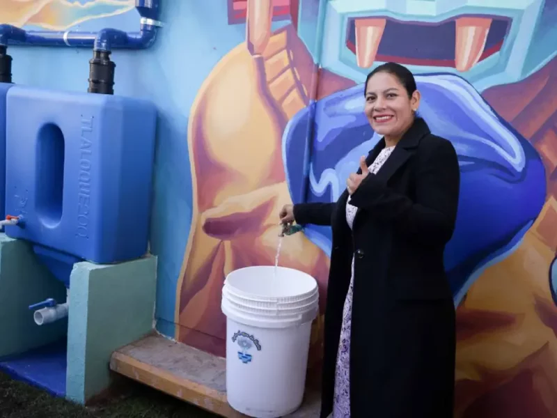 Refuerza Lupita Cuautle prácticas para el cuidado del agua en San Andrés Cholula