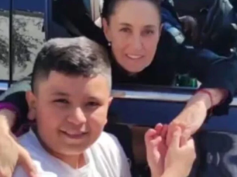 Claudia Sheinbaum contacta al niño poblano que le regaló una carta