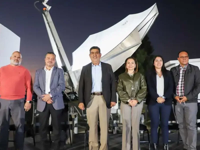 Sergio Salomón y Pedro Gómez amplían la señal del Sicom en Puebla 