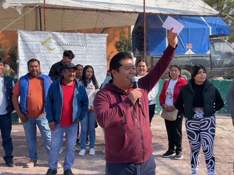 Arranca la construcción del campo de béisbol en San Mateo Tlaixpan, Tecamachalco