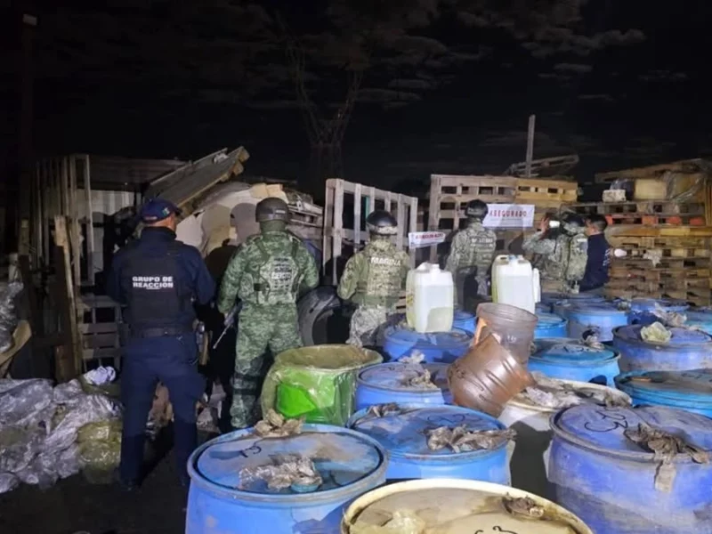Decomisan más de 9 mil litros de huachicol en Tlaxcala