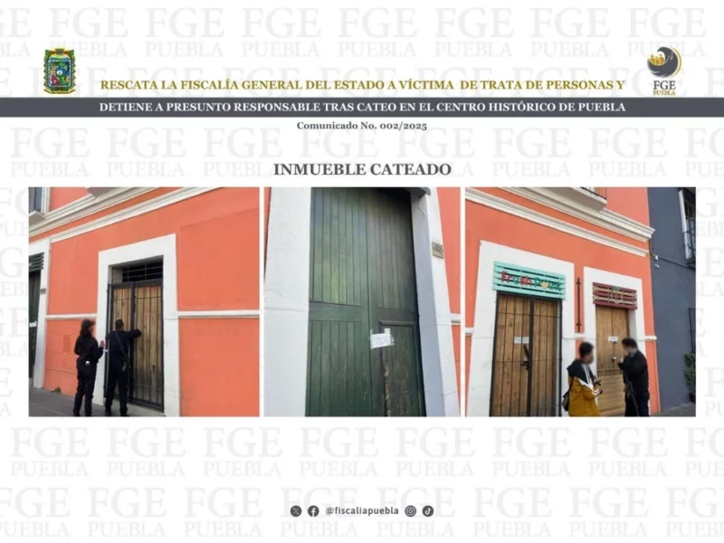 Puebla capital concentra el 50% de los casos de trata de personas en todo el estado
