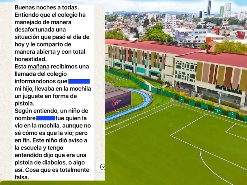Un alumno de primaria lleva una pistola al Colegio Americano y la dirección oculta información  