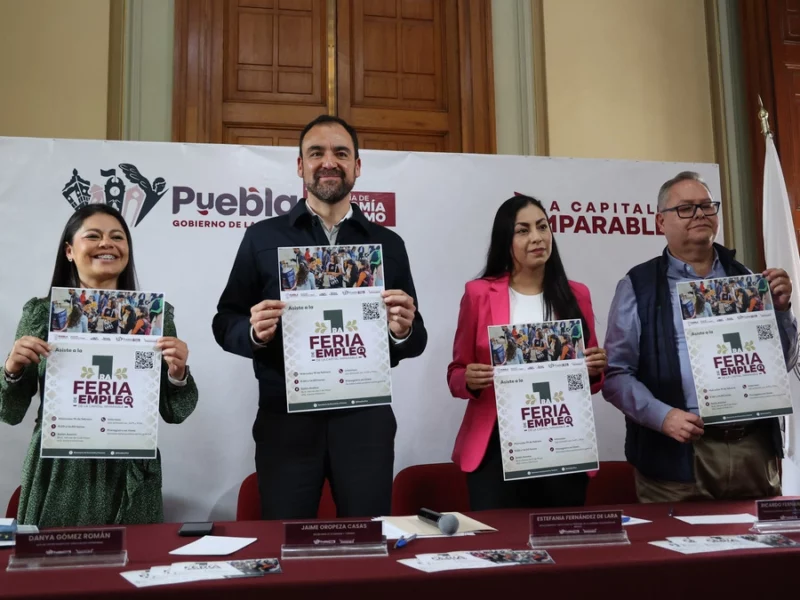 Ofertarán más de 2 mil vacantes en la Feria del Empleo de Puebla capital  