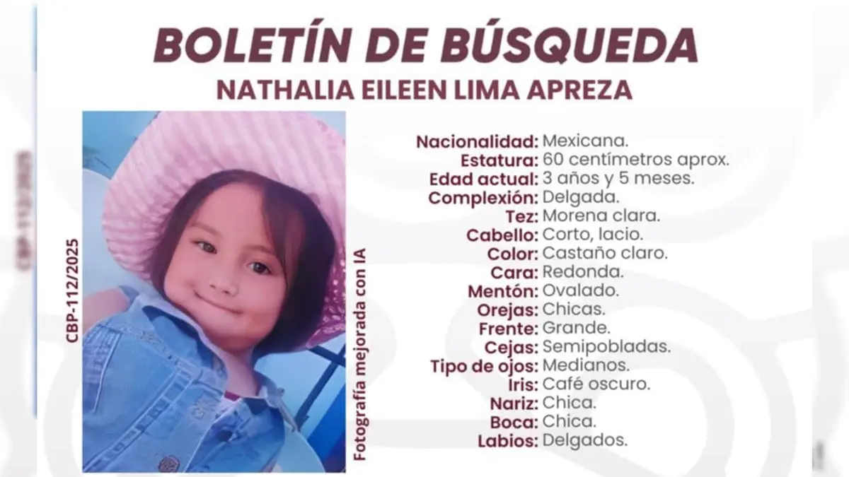 Buscan a niña de 3 años desaparecida en la Aquiles Serdán; su mamá cayó en contradicciones