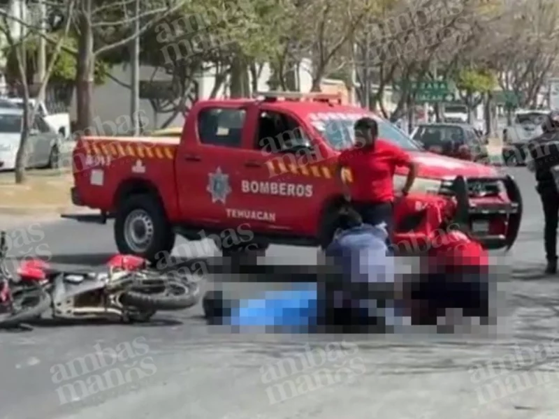 Madre de familia muere aplastada por un camión en Tehuacán 