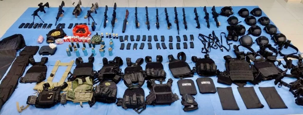 En San Martín Texmelucan, decomisaron un lanzagranadas y equipo de blindaje.