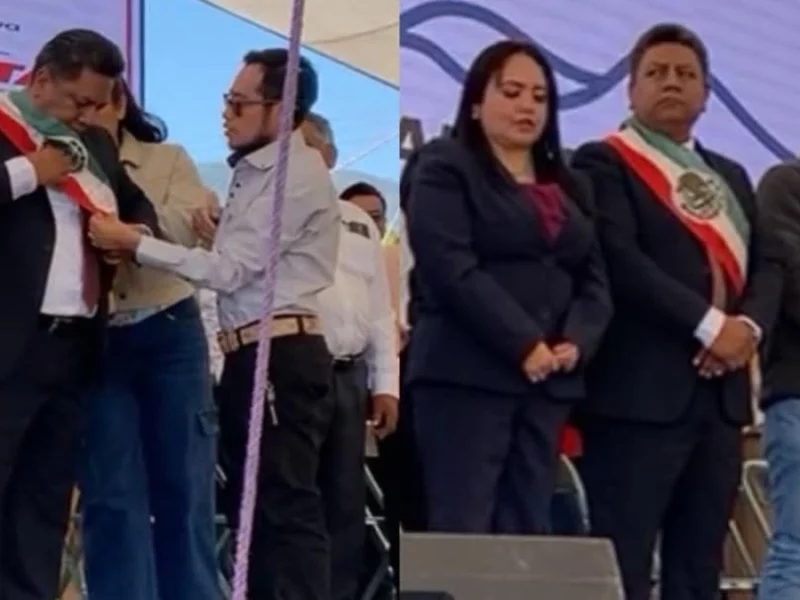 Presidente auxiliar de San Sebastián Villanueva, Acatzingo toma protesta con banda presidencial