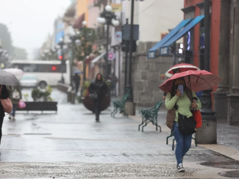 Pronostican bajas temperaturas y lluvia en Puebla este 14 de febrero