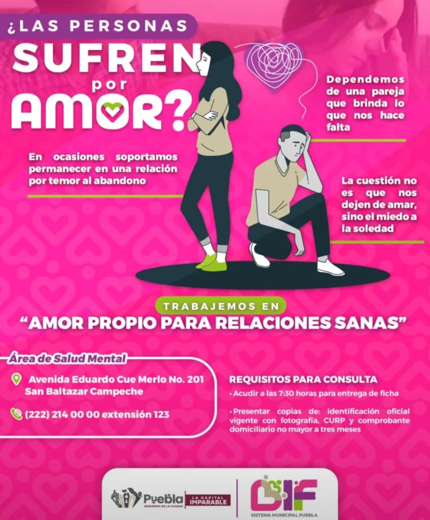 El DIF municipal de Puebla ofrece consultas psicológicas . 