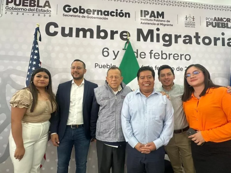 Acompaña Mateo Hernández al gobernador Alejandro Armenta a la "Cumbre Migrante"