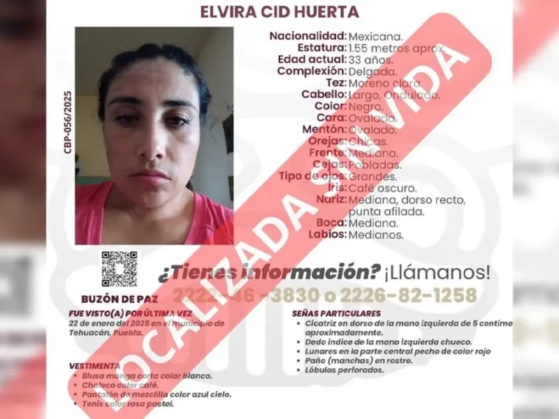 Mujer reportada como desaparecida en Tehuacán es localizada sin vida, colgada de un árbol