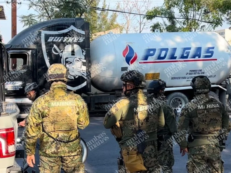 Durante megaoperativo, decomisan 12 pipas de gas LP en el municipio de Tepeaca