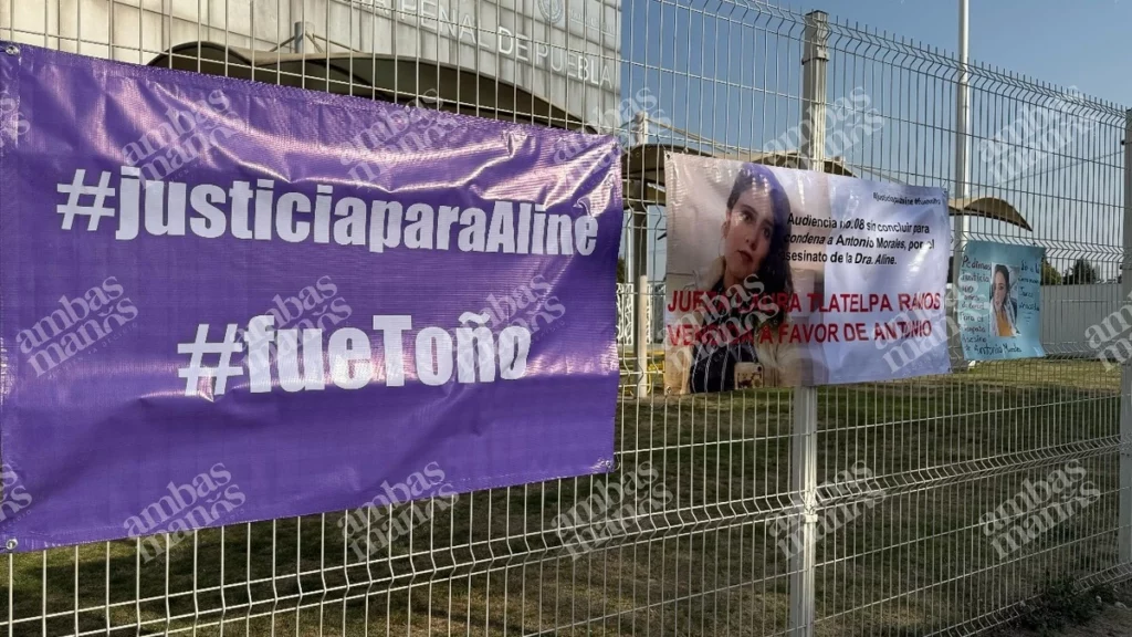 Familiares de Aline Reynoso acusan que la jueza ha diferido en 7 ocasiones la audiencia intermedia.