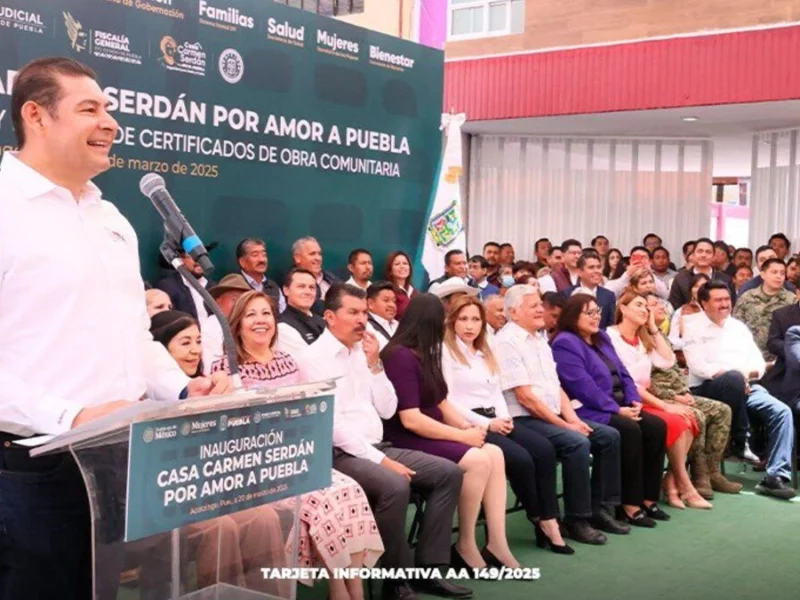 Armenta inaugura Casa Carmen Serdán en Acatzingo y avanza con Distrito Judicial