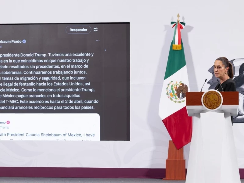 Trump retrasa hasta el 2 de abril la imposición de aranceles tras llamada con Sheinbaum  