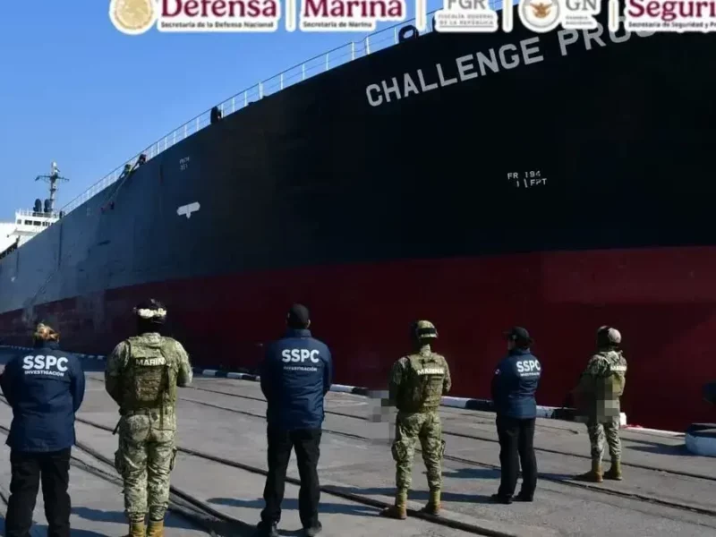 Histórico golpe: Aseguran buque en Tamaulipas con 10 millones de litros de hidrocarburo