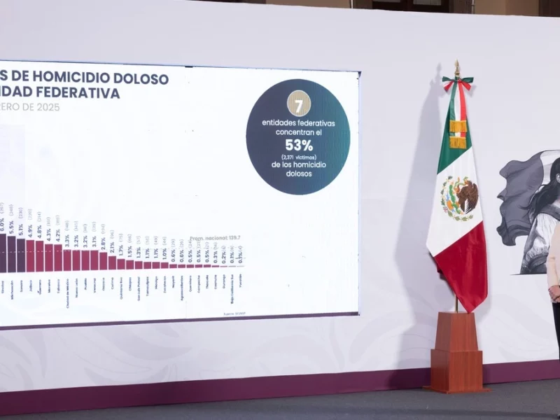 Gobierno federal reporta 141 homicidios en Puebla este 2025 