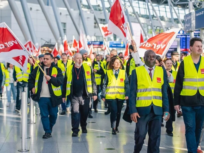 Por huelga de trabajadores, cancelan 3 mil 500 vuelos en Alemania