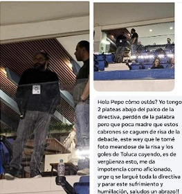 Tristes imágenes observamos tanto en la conferencia de prensa como en el palco donde mientras la afición sufre estos personajes gozan con destruir lo que queda del ahora llamado Club Puebla.