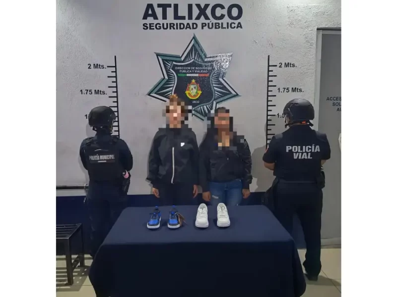 Policías de Atlixco frustran robo en zapatería