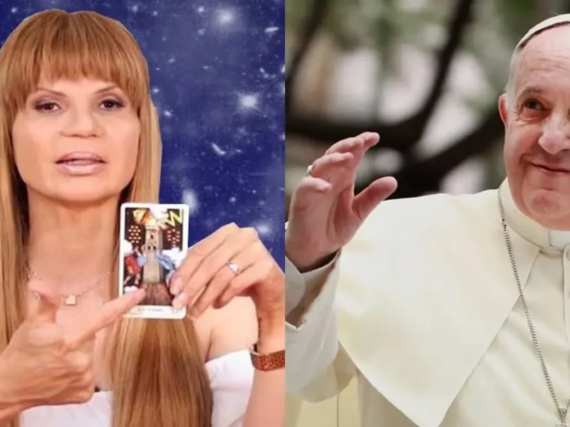 Mhoni Vidente y el papa Francisco.