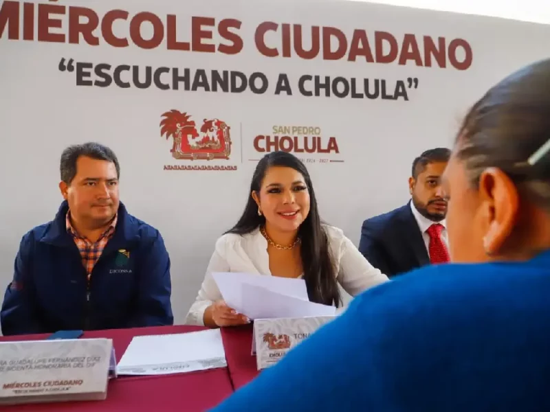 Tonantzin Fernández reafirma su compromiso con Cholula en la 6ª Jornada de Atención