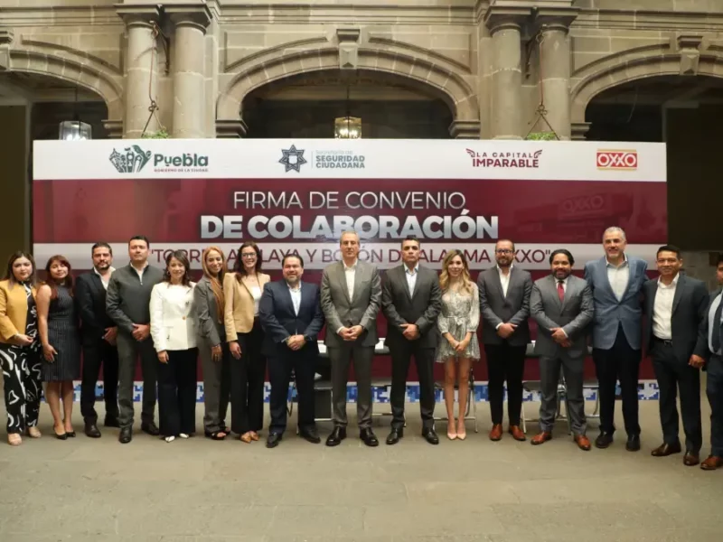 Gobierno de la Ciudad firma de Convenio de Colaboración “Torres Atalaya y Botón de Alarma OXXO”