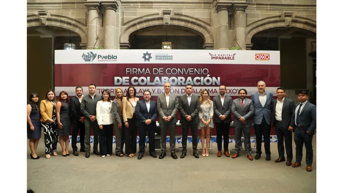 Gobierno de la Ciudad firma de Convenio de Colaboración “Torres Atalaya y Botón de Alarma OXXO”
