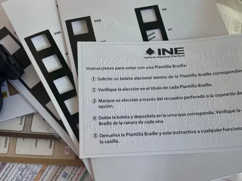 INE niega boletas en braille para la elección judicial; faltan recursos y tiempo