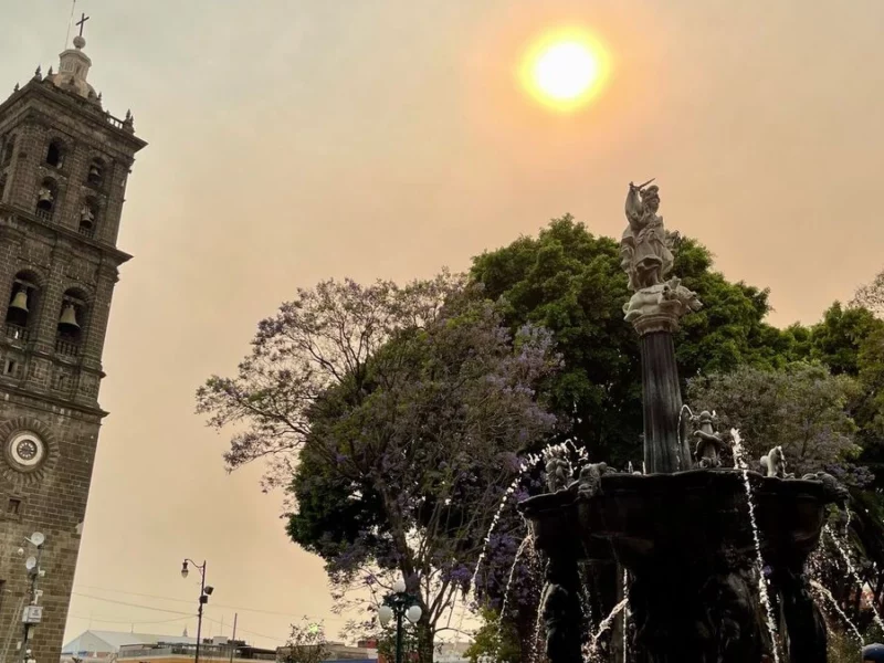 ¡No es un filtro! El cielo de Puebla se tornó naranja por esta razón