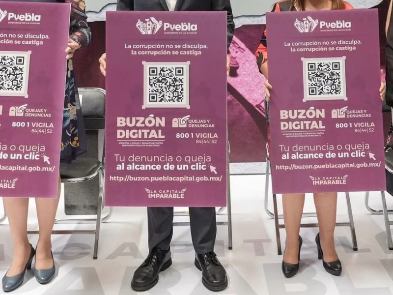 Habilitan en Puebla Buzón Digital de Quejas y Denuncias para reportar a servidores públicos  