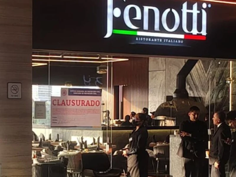 Clausura Protección Civil el restaurante Fenotti