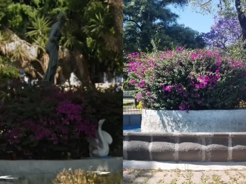Se roban escultura hermana de las ninfas del zócalo de Puebla: esta es su historia