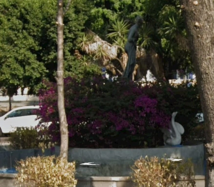 David Ramírez aclaró que la escultura es una representación de Leda, un personaje de la mitología grecorromana.
