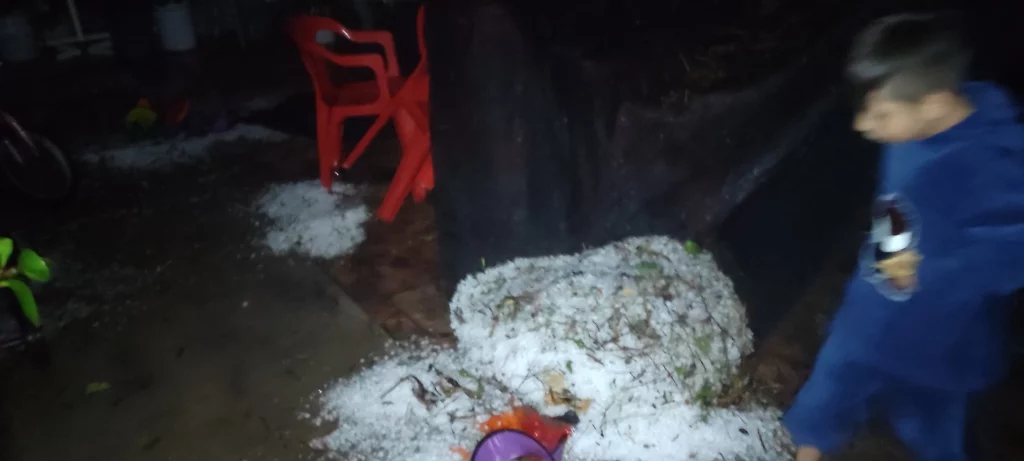 Protección Civil reportó que no hay personas evacuadas de sus viviendas.
