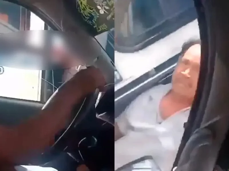 VIDEO: Chofer de autobús TPT saca machete para amedrentar a otro conductor en Puebla