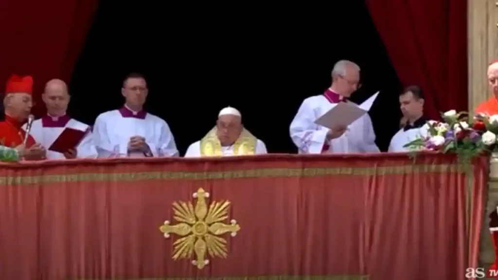 Última aparición del papa Francisco en la misa del Domingo de Pascua realizada el 20 de abril de 2025.