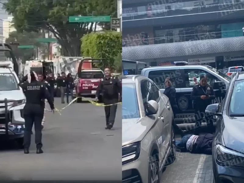 Disparan contra dos militares en Puebla, uno en Plaza Kentro de Angelópolis y otro en El Vergel