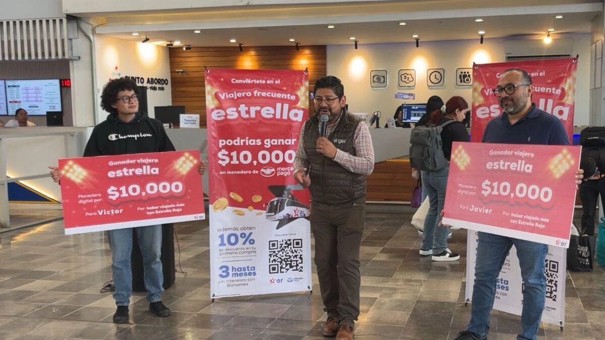 Estrella Roja premió con 10 mil pesos a pasajeros frecuentes  