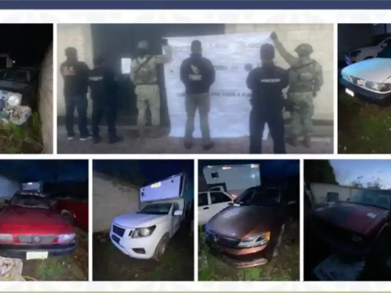 FGE recupera durante un cateo seis vehículos robados en Palmar de Bravo.